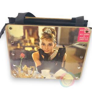 Audrey Hepburn Breakfast at Tiffany's Album Cover Purse Moon River Upcycled